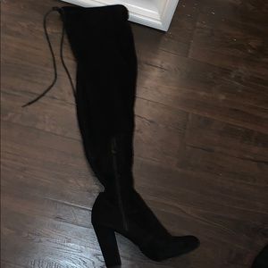 Black thigh high size 9 boots!